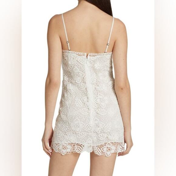 NWT Rag & Bone Aleah Crochet Lace Mini Dress Floral Strap Sz 2 - Picture 3 of 7